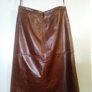 Vntg Gap Leather Skirt